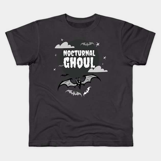 Nocturnal Ghoul Kids T-Shirt by Ghoulverse